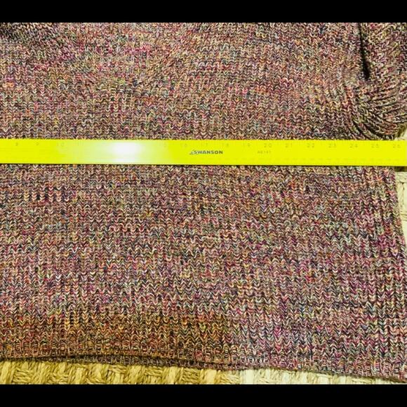 French Connection Millie Mozart Ribbed V-neck 100% Cotton Sweater Oversized Sz M - Picture 4 of 7